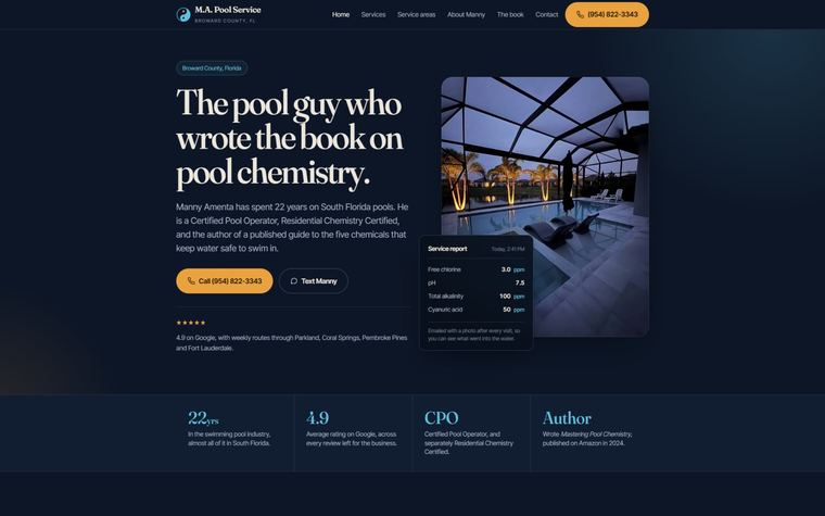 M.A. Pool Service